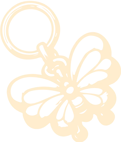 image of butterfly keychain