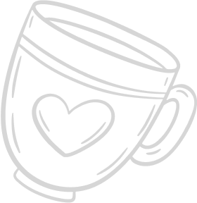 image of cup with heart