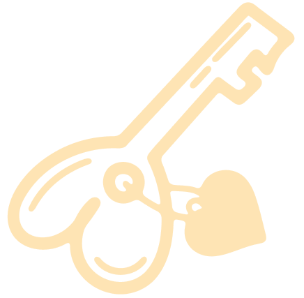 image of heart key with heart