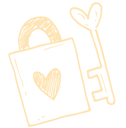 image of lock with heart key