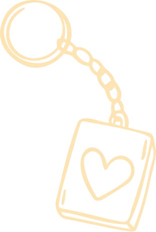 image of keychain with herat