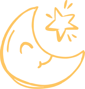 image of moon with star